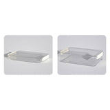 Maxbell File Container Box Holder with Cover Clear for office Project Case Small