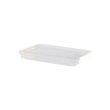 Maxbell File Container Box Holder with Cover Clear for office Project Case Small