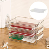 Maxbell File Container Box Holder with Cover Clear for office Project Case Small