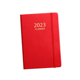 Maxbell A5 Notebook Planner Journal Notebook 2023 Weekly Planner Notepads PU Cover Red
