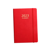 Maxbell A5 Notebook Planner Journal Notebook 2023 Weekly Planner Notepads PU Cover Red