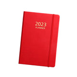 Maxbell A5 Notebook Planner Journal Notebook 2023 Weekly Planner Notepads PU Cover Red