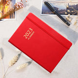 Maxbell A5 Notebook Planner Journal Notebook 2023 Weekly Planner Notepads PU Cover Red
