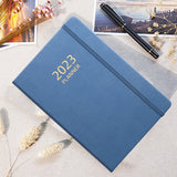 Maxbell A5 Notebook Planner Journal Notebook 2023 Weekly Planner Notepads PU Cover Blue