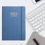 Maxbell A5 Notebook Planner Journal Notebook 2023 Weekly Planner Notepads PU Cover Blue