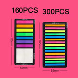 Maxbell 2Pcs Fluorescent Sticky Tabs Sticky Notes Flags Stickers for Magazines