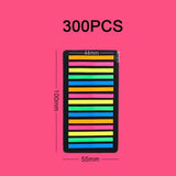 Maxbell 2Pcs Fluorescent Sticky Tabs Sticky Notes Flags Stickers for Magazines