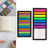 Maxbell 2Pcs Fluorescent Sticky Tabs Sticky Notes Flags Stickers for Magazines