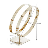Maxbell Stainless Steel Belt Display Stands Double Loop for Store Display Props primary color