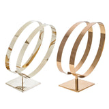 Maxbell Stainless Steel Belt Display Stands Double Loop for Store Display Props primary color