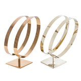 Maxbell Stainless Steel Belt Display Stands Double Loop for Store Display Props primary color