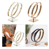 Maxbell Stainless Steel Belt Display Stands Double Loop for Store Display Props primary color