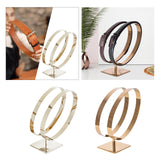 Maxbell Stainless Steel Belt Display Stands Double Loop for Store Display Props primary color