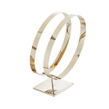 Maxbell Stainless Steel Belt Display Stands Double Loop for Store Display Props primary color