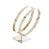 Maxbell Stainless Steel Belt Display Stands Double Loop for Store Display Props primary color