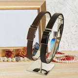 Maxbell Stainless Steel Belt Display Stands Double Loop for Store Display Props primary color