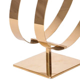 Maxbell Stainless Steel Belt Display Stands Double Loop for Store Display Props Titanium color