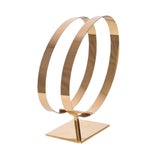 Maxbell Stainless Steel Belt Display Stands Double Loop for Store Display Props Titanium color