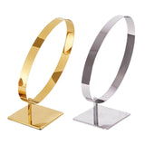Maxbell Stainless Steel Belt Display Stands Space Saver Curved for Store Show Women primary color
