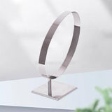 Maxbell Stainless Steel Belt Display Stands Space Saver Curved for Store Show Women primary color