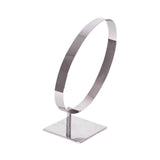 Maxbell Stainless Steel Belt Display Stands Space Saver Curved for Store Show Women primary color