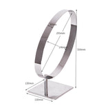 Maxbell Stainless Steel Belt Display Stands Space Saver Curved for Store Show Women primary color
