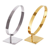 Maxbell Stainless Steel Belt Display Stands Space Saver Curved for Store Show Women primary color