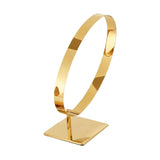 Maxbell Stainless Steel Belt Display Stands Space Saver Curved for Store Show Women Titanium color