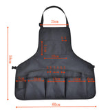 Maxbell Multi Pockets Workshop Apron Gardening Aprons for Hotel Repairman Waiter
