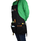 Maxbell Multi Pockets Workshop Apron Gardening Aprons for Hotel Repairman Waiter
