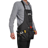 Maxbell Multi Pockets Workshop Apron Gardening Aprons for Hotel Repairman Waiter