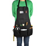 Maxbell Multi Pockets Workshop Apron Gardening Aprons for Hotel Repairman Waiter