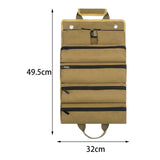 Maxbell Tool Roll Organizer Multifunctional Tool Zipper Carrier Tote for Carpenter