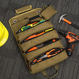 Maxbell Tool Roll Organizer Multifunctional Tool Zipper Carrier Tote for Carpenter