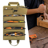 Maxbell Tool Roll Organizer Multifunctional Tool Zipper Carrier Tote for Carpenter