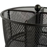 Maxbell Desk Organizer Storage Box 360 Degrees Rotating Pencil Holder for Office Black