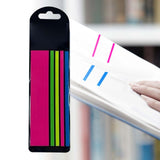 Maxbell Page Markers Highlighting Book Notes Removes Cleanly for Reading Books Red