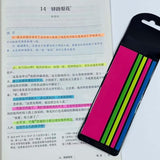 Maxbell Page Markers Highlighting Book Notes Removes Cleanly for Reading Books Red