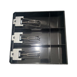 Maxbell Cash Register Drawer 3 Grid Currency Till Money Organizer for Store Hotel