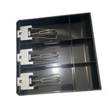 Maxbell Cash Register Drawer 3 Grid Currency Till Money Organizer for Store Hotel