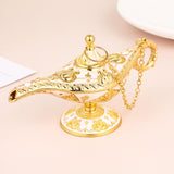Maxbell Classic Lamp Oil Lamp Prop Wishing Light for Wedding Home Aureate