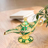 Maxbell Classic Lamp Oil Lamp Prop Wishing Light for Wedding Home Green
