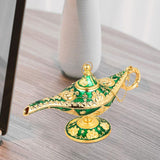 Maxbell Classic Lamp Oil Lamp Prop Wishing Light for Wedding Home Green