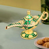 Maxbell Classic Lamp Oil Lamp Prop Wishing Light for Wedding Home Green