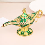 Maxbell Classic Lamp Oil Lamp Prop Wishing Light for Wedding Home Green