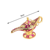 Maxbell Classic Lamp Oil Lamp Prop Wishing Light for Wedding Home Purplish Red