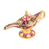 Maxbell Classic Lamp Oil Lamp Prop Wishing Light for Wedding Home Purplish Red