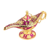 Maxbell Classic Lamp Oil Lamp Prop Wishing Light for Wedding Home Purplish Red
