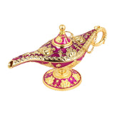 Maxbell Classic Lamp Oil Lamp Prop Wishing Light for Wedding Home Purplish Red