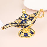 Maxbell Classic Lamp Oil Lamp Prop Wishing Light for Wedding Home Blue